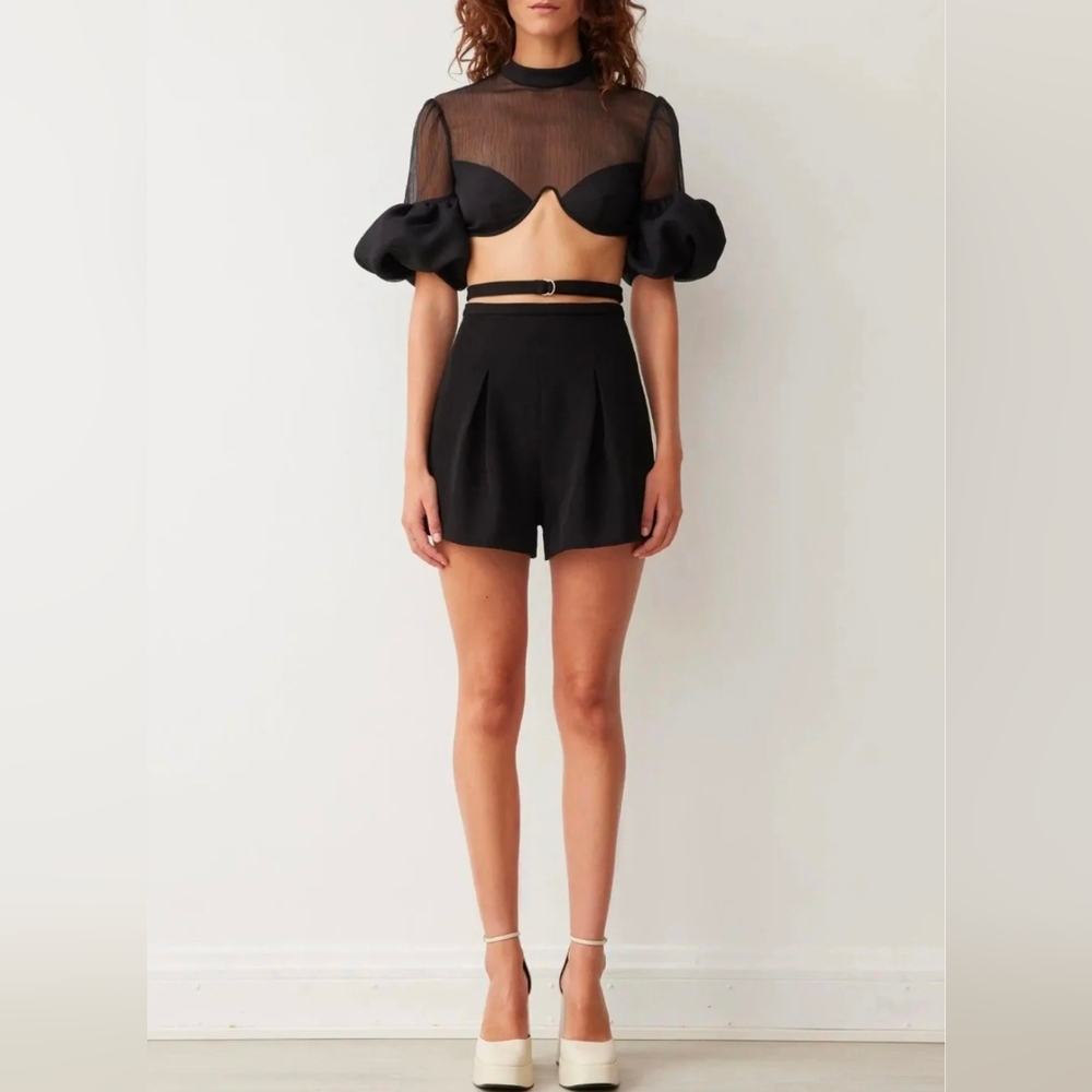Boskemper Black High Waisted Shorts